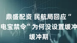 鼎盛配资 民航局回应“充电宝禁令”为何没设置缓冲期